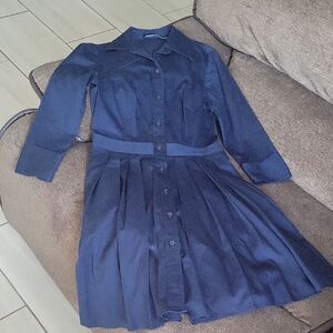 Polo Ralph Lauren Dark Blue Long Sleeve Dress